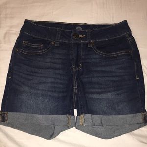 Dark Jeaned Shorts